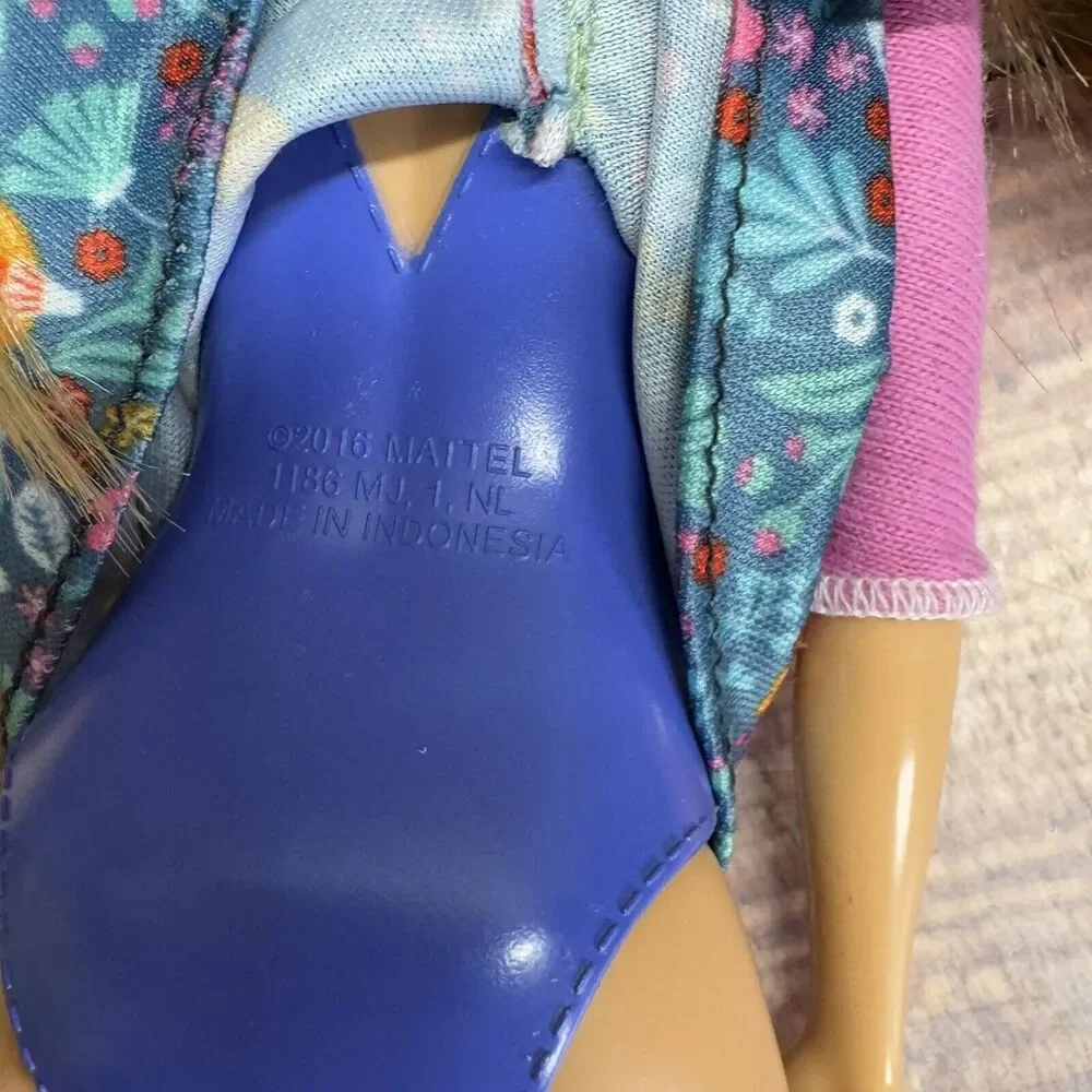 2016 Barbie FJD97 Beach Barbie Doll by Mattel Redressed‎